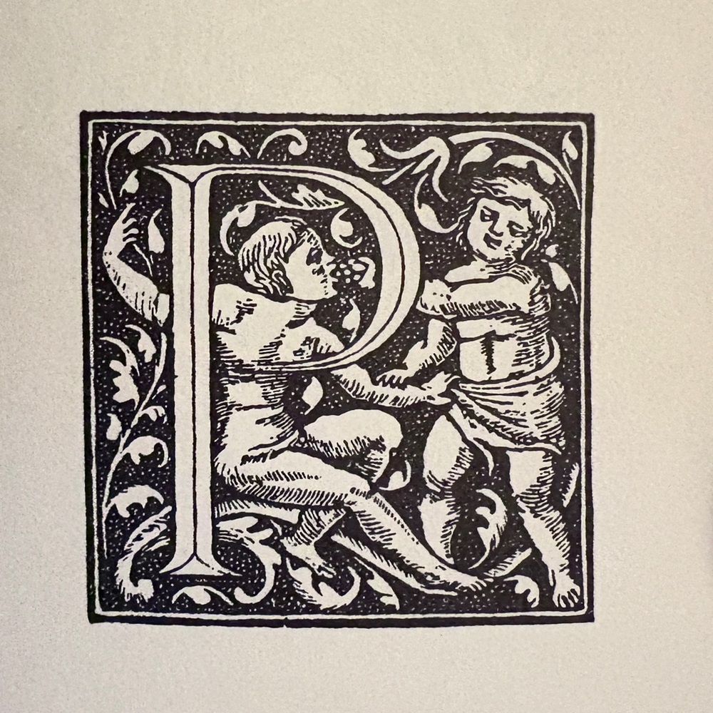 1959 Decorative Alphabets and Initials Typography Tracery Manuscript Lettering